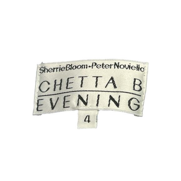 NWT Vintage Chetta B Skirt Women’s Size 4 Ostrich Feathers On The Bottom Black - Picture 4 of 5